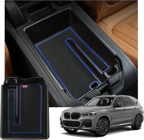 BMW X3 G01/X4 G02専用コンソールボックス収納トレイ ラバーマット付