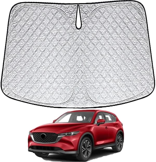 マツダCX-5（2017年2月-現行）専用フロントサンシェード UVカット・断熱・折りたたみ 6層構造