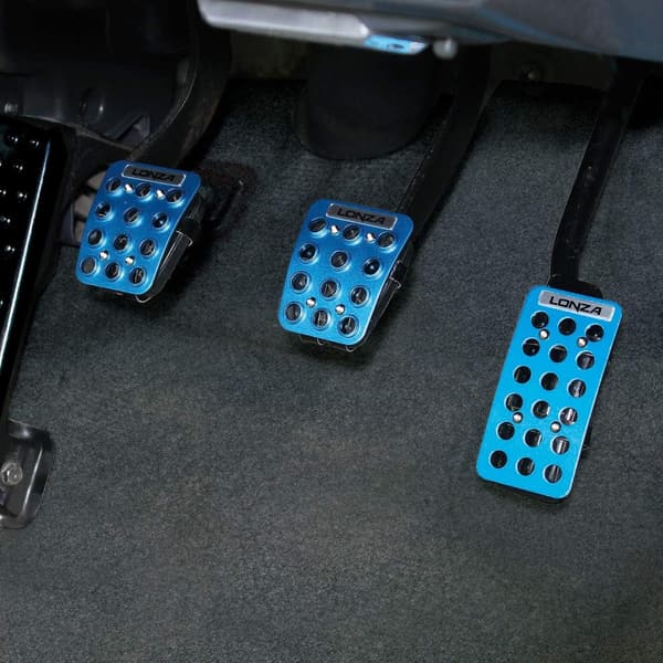 MT車専用ナポレックス LONZA アルミミニペダルセット ブルー