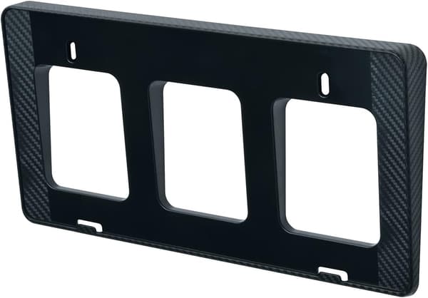 ナンバープレートベース フロント用 立体タイプ カーボンブラック SEIWA K376