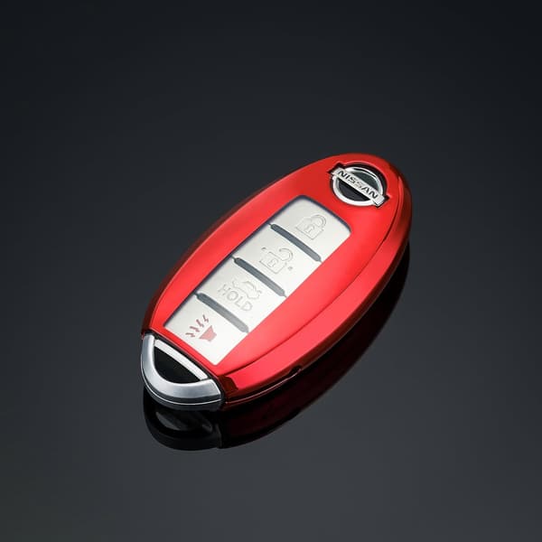 日産車用高級TPUキーケース・キーカバー・汚れ防止（赤）