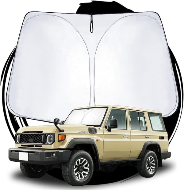 トヨタ ランクル70 専用 フロントガラス用 UVカットサンシェード 折り畳み式