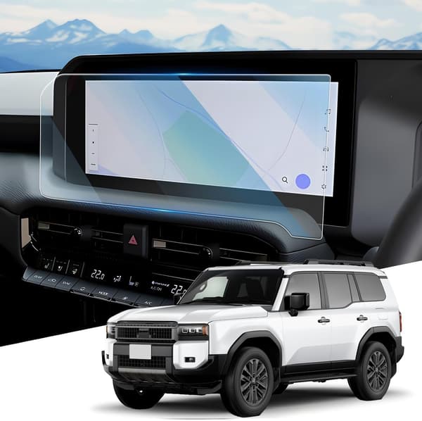 トヨタ ランクル250 用 ガラスナビ保護フィルム 9Hキズ防止 自己吸着タイプ