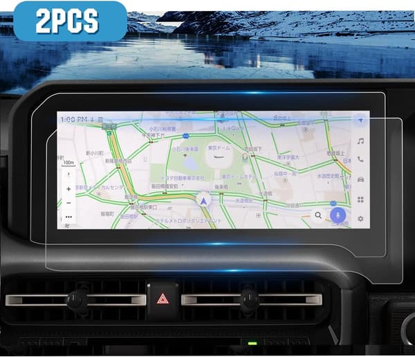 トヨタ ランクル250 専用ナビ保護フィルム 2枚入り 12.3インチ Hydro抗ウイルス加工 PET製