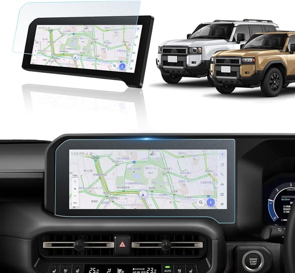 トヨタ ランドクルーザー250専用 12.3インチ ナビ用 AGガラスフィルム【反射防止・指紋防止・強化ガラス】