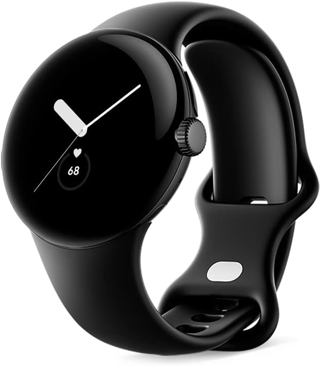Google Pixel Watch 心拍計 マットブラック ステンレスケース + オブシディアンアクティブバンド(Wi-Fi)