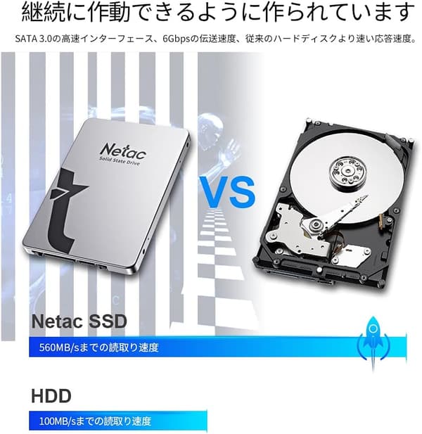 内蔵型SSD 128GB 2.5インチ SATA3.0 - 557MB/s高速・耐衝撃 3D NAND (PS4動作確認済み) シルバー