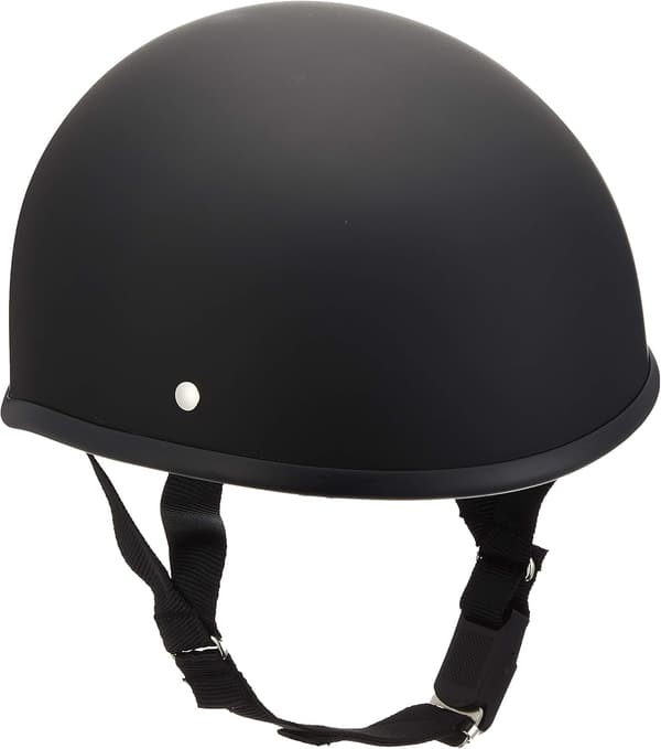 ハーフヘルメット ダックテール マットブラック フリーサイズ (57cm~60cm未満)