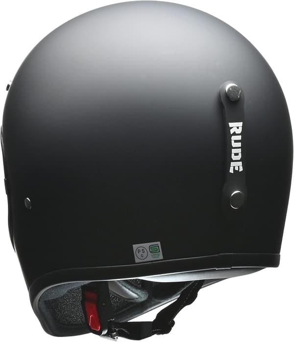 フルフェイスバイクヘルメット マットブラック RUDE フリーサイズ (57-60cm)