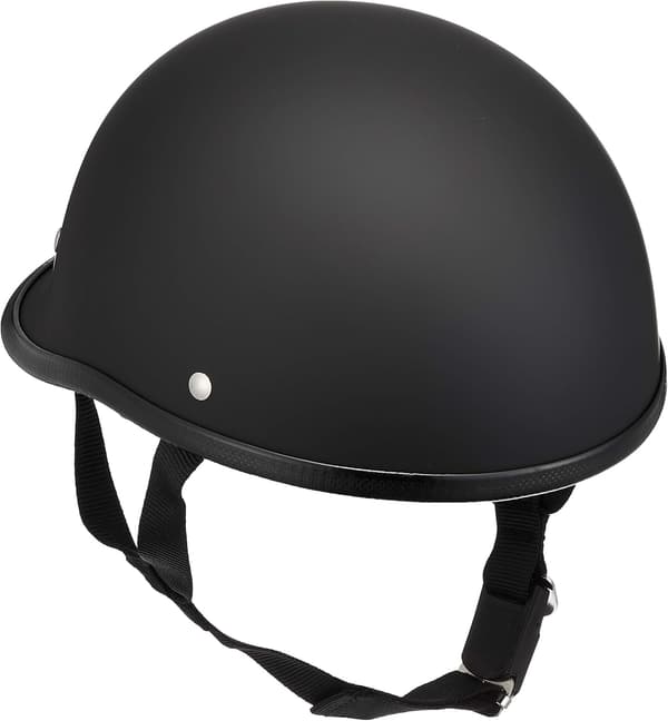 ロングダックテール ハーフヘルメット マットブラック フリーサイズ 57~60cm