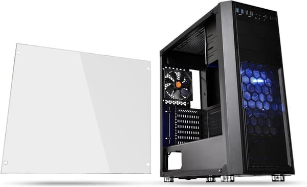 ミドルタワー型PCケース ブラックモデル Thermaltake Versa H26（ケースファン付き）
