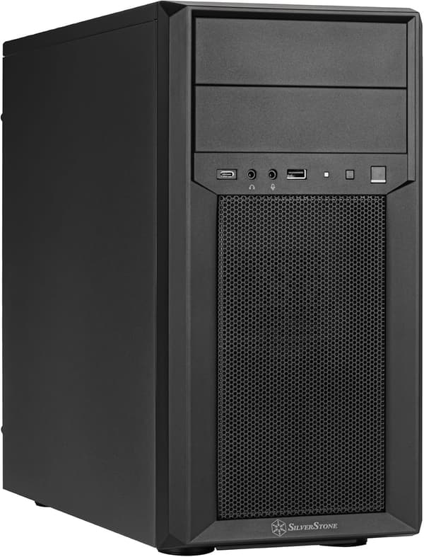 コンパクトなMicro-ATXケース SST-FA313-B-C 大容量ストレージ対応【日本正規流通品】