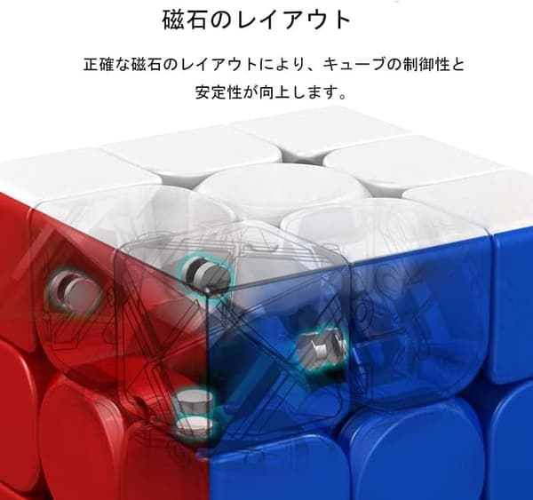 4x4x4 スピードキューブ ステッカーなし 高速スムーズ 競技用