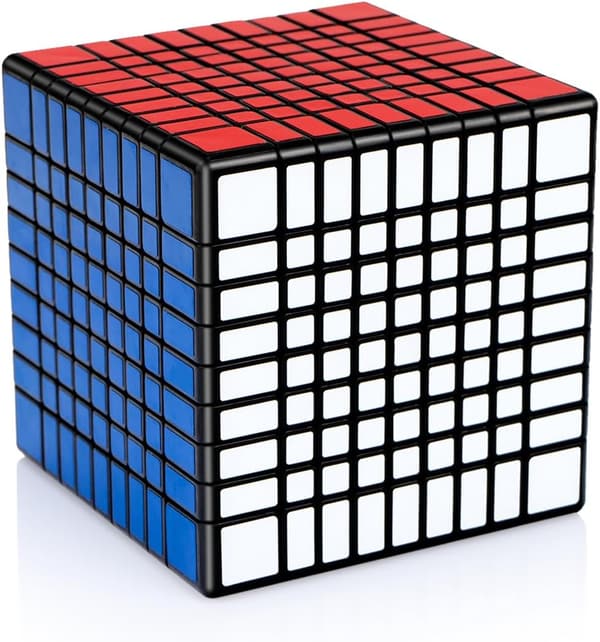 9x9x9競技用キューブ 黒素体 PVCシール付き 脳トレ知育玩具