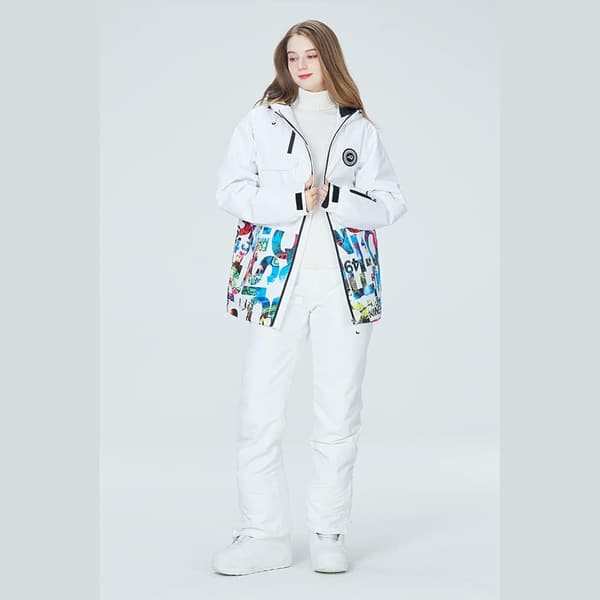 レディース スノーボードウェア 上下セット 防寒 撥水加工 7サイズ T-139
