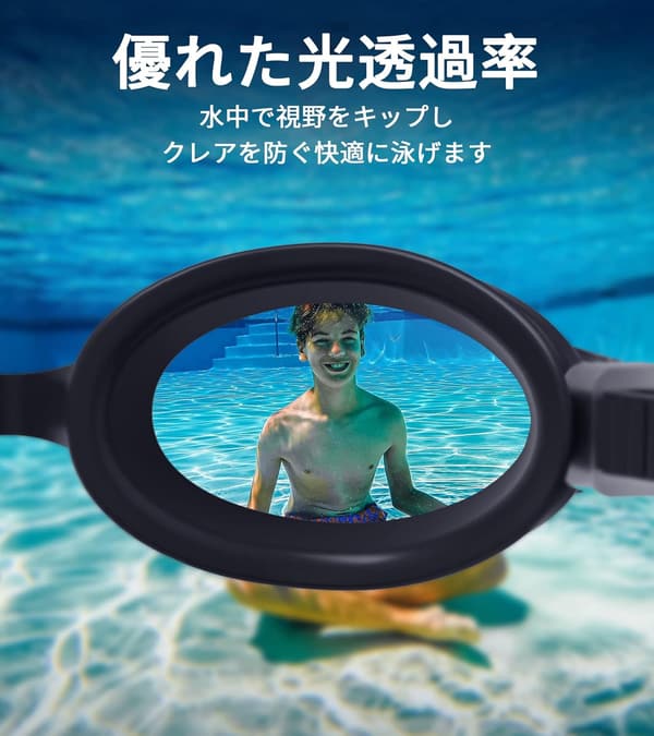 曇り止め UVカット 水泳ゴーグル ミラータイプ 大人用 男女兼用