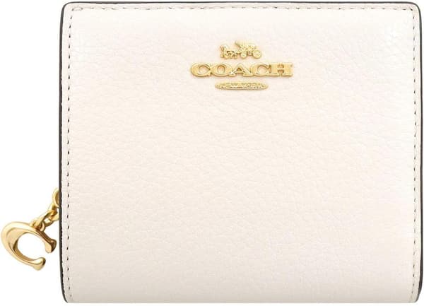 レディース ペブルドレザー 二つ折り財布 C2862 チョークコーチ