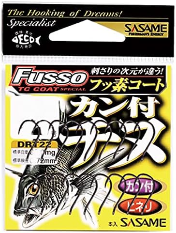 ささめ針 DRT22 カン付きチヌ釣り用フッ素コート