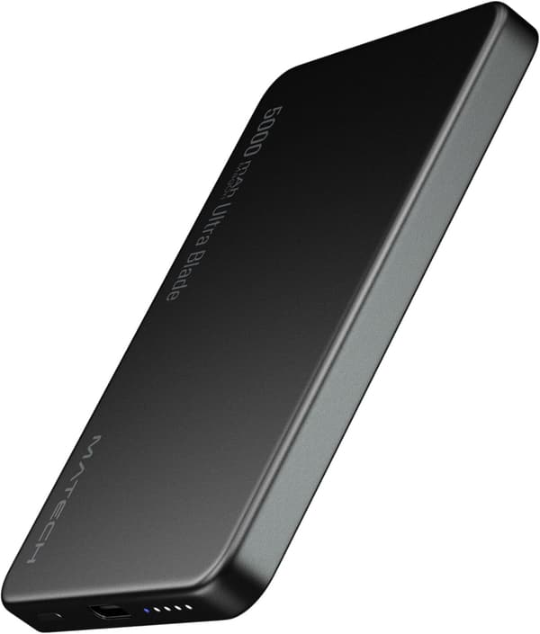 マグセーフ対応超薄型モバイルバッテリー 5000mAh ブラック【最大出力15W ワイヤレス・タイプC PD22W】