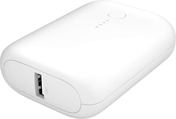 大容量10,000mAhモバイルバッテリー PD18W入出力 PSE認証 エアリーホワイト