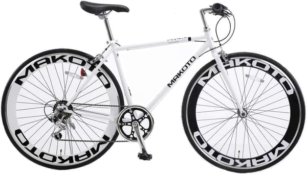 通勤用クロスバイク 700C シマノ6段変速 フラットハンドル 4色