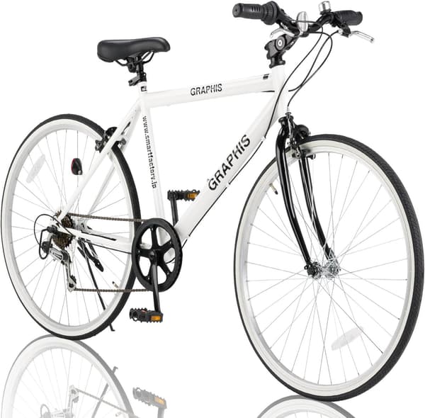 クロスバイク 700C 26インチ 高さ調整可能 エルゴグリップ 6段変速 全17色