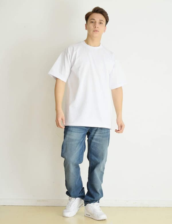 作業用 メンズ 半袖 厚手 Tシャツ 大きいサイズ 無地