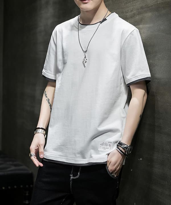 メンズ 半袖 無地 Tシャツ 大きいサイズ おしゃれ 夏服 M-5XL