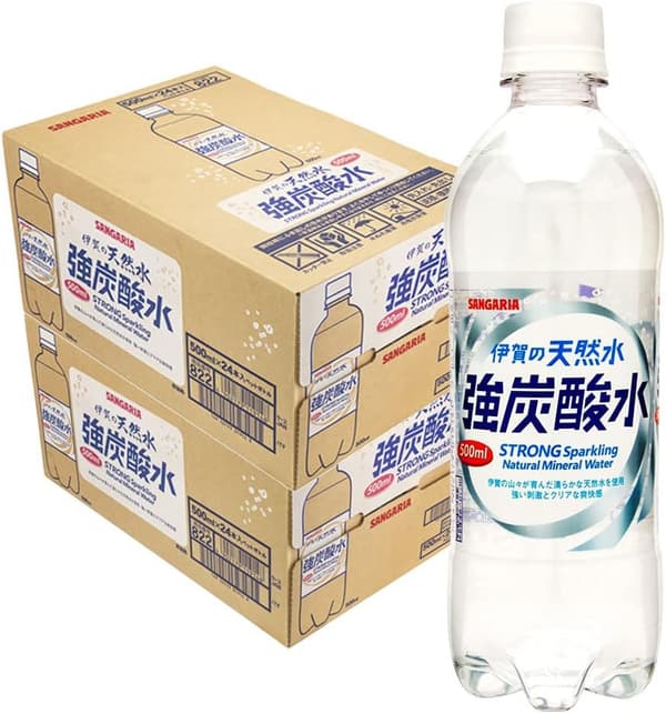 伊賀の天然水 強炭酸水 プレーン 500ml×48本セット