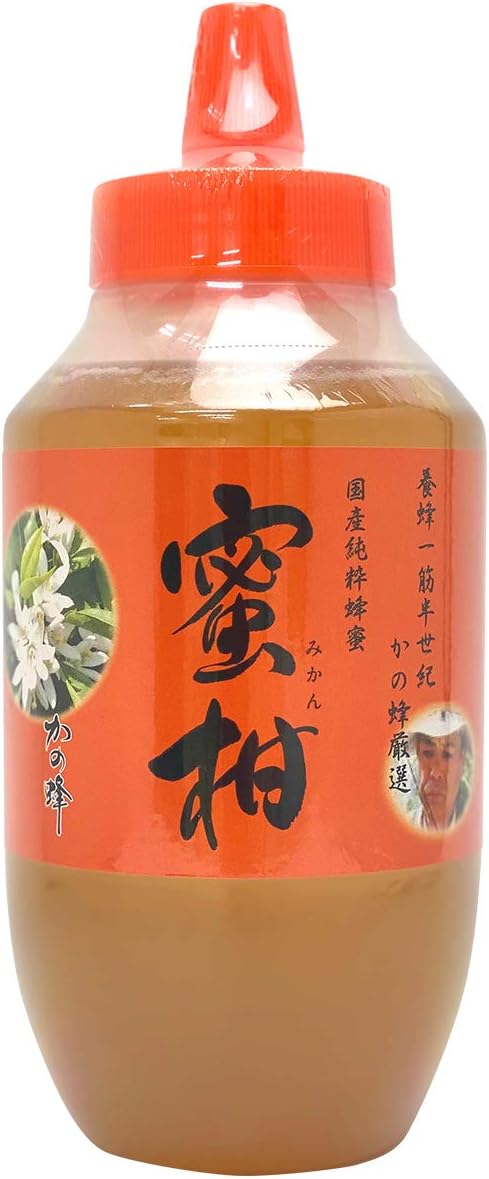 国産みかん蜂蜜 1000g 完熟純粋蜂蜜（とんがり容器）
