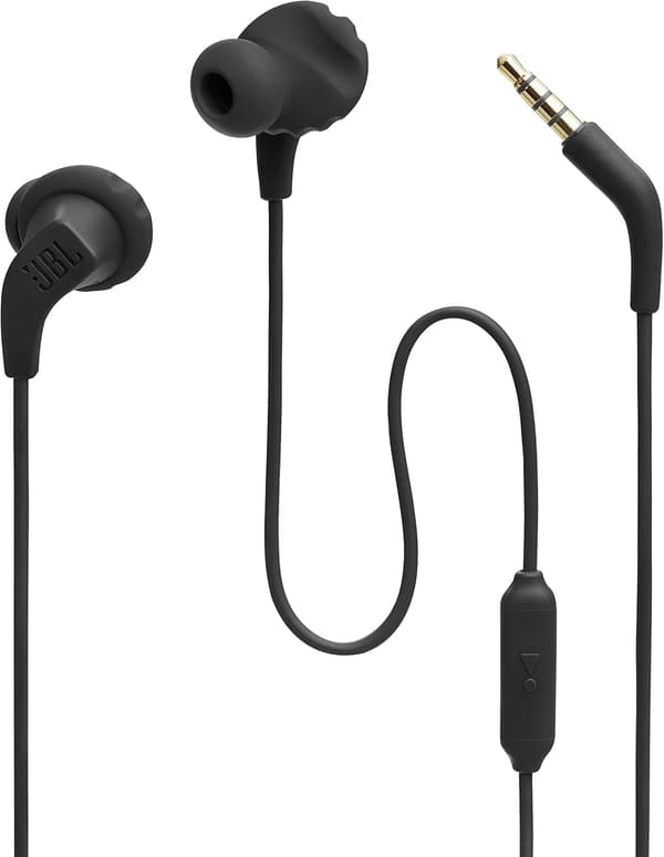 JBL ENDURANCE RUN2 有線イヤホン IPX5防水マグネット付き ブラック