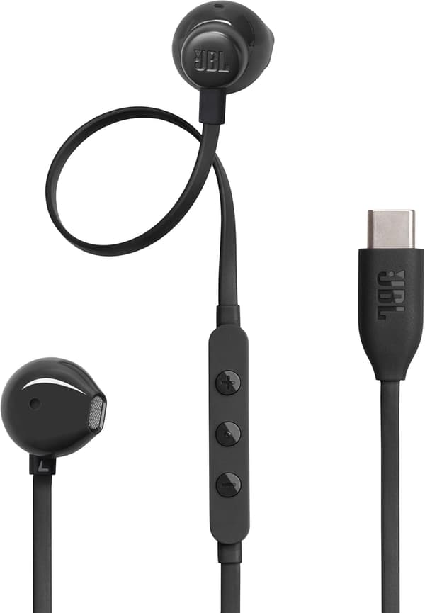 ハイレゾ対応 JBL TUNE 305C 有線インイヤーイヤホン (USB Type-C/ブラック)