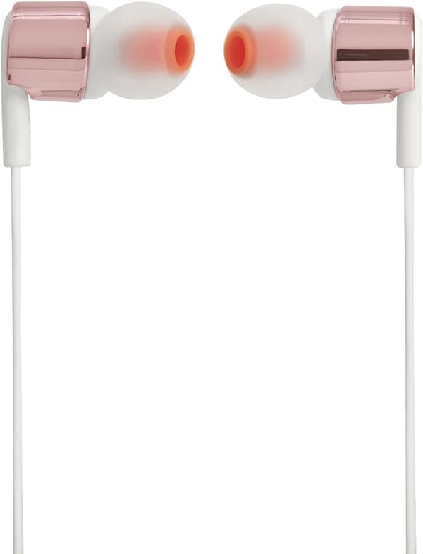 ローズゴールド JBL T210 マイク付きカナル型イヤホン