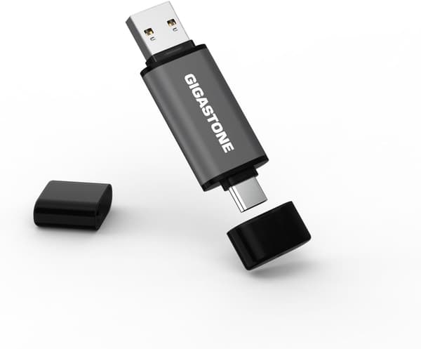 GIGASTONE 256GB デュアルタイプ USBメモリ (Type-A & Type-C) 超高速転送 100MB/s