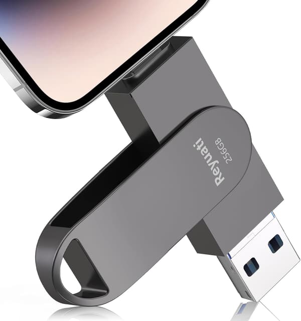 令和7年限定版 256GB USBメモリ 4in1 写真保存対応 スマホ・PC兼用 ブラック