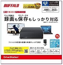 4TB ブラック 外付けハードディスクドライブ スタンダードモデル