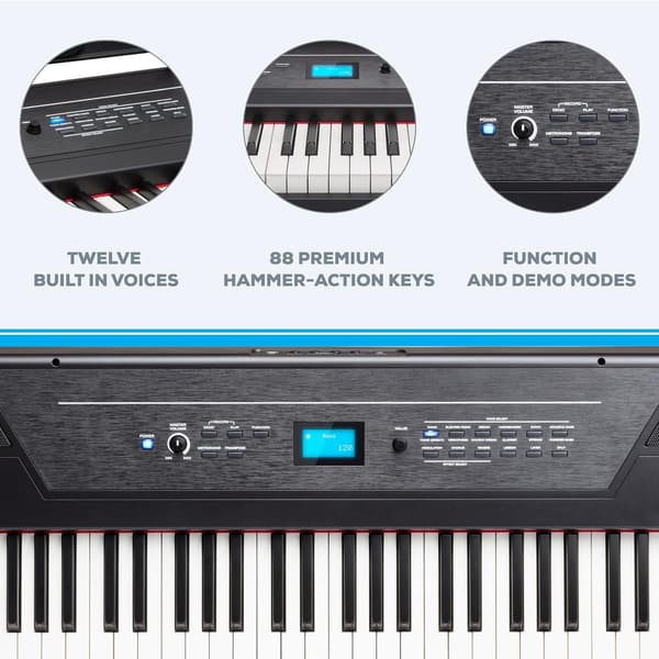Alesis Recital Pro 88鍵 ウェイティッドハンマー電子ピアノ レッスン・録音機能付き