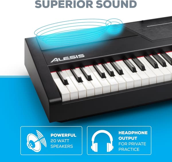 Alesis Recital Pro 88鍵 ウェイティッドハンマー電子ピアノ レッスン・録音機能付き