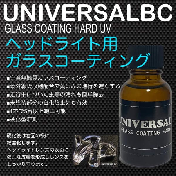 完全硬化型ヘッドライトコーティング剤 UV吸収剤配合 20ml