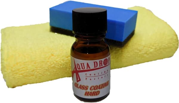 硬化型ガラスコーティング剤 アクアドロップコーティング 10ml クロススポンジ付属 樹脂用