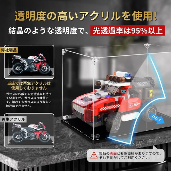 大型アクリルフィギュアケース 透明 コレクションディスプレイケース 650サイズ