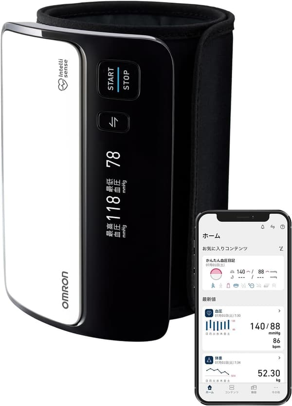 上腕式血圧計 HEM-7600シリーズ ホワイト
