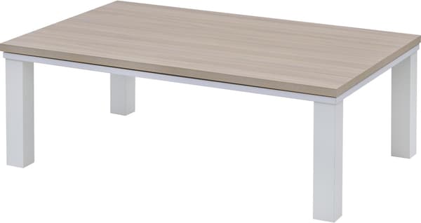 105cm×70cm ナチュラルこたつテーブル 中間入切スイッチ温度調節無段階