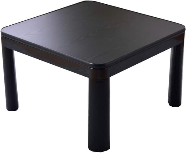 新生活向けリバーシブルこたつテーブル 60×60cm ブラック