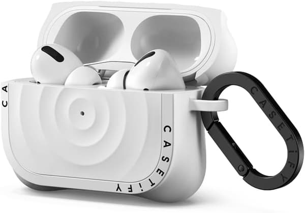 AirPods Pro ケース（第1世代 & 第2世代） - ウェーブ シリコン ホワイト