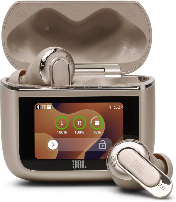 JBL TOUR PRO 3 ワイヤレスイヤホン ハイブリッドノイズキャンセリング 防水対応 スマートタッチディスプレイ搭載