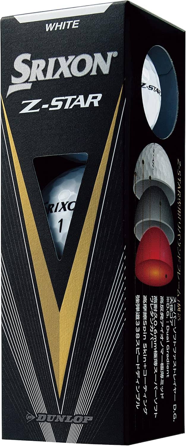 SRIXON Z-STAR ゴルフボール 2023年モデル 1ダース (ホワイト)