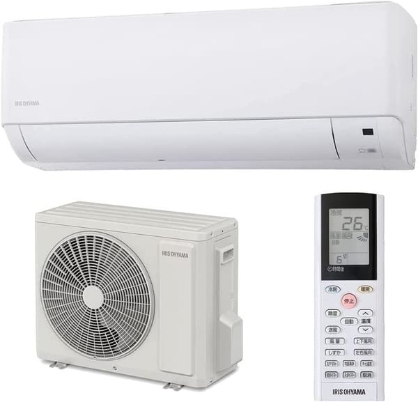 アイリスオーヤマ 6畳用ルームエアコン 2.2kW 自動ルーバー搭載 リモコンセット IHF-2205G