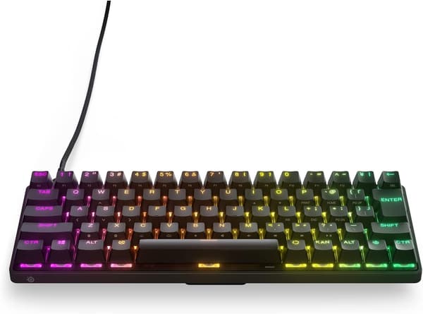 Apex 9 Mini JP ゲーミングキーボード 有線 日本語配列 0.2msレスポンスタイム OptiPoint光学スイッチ ブラック
