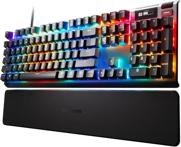 Apex Pro ゲーミングキーボード 有線 英語配列 OmniPointスイッチ 有機ELディスプレイ搭載 ブラック